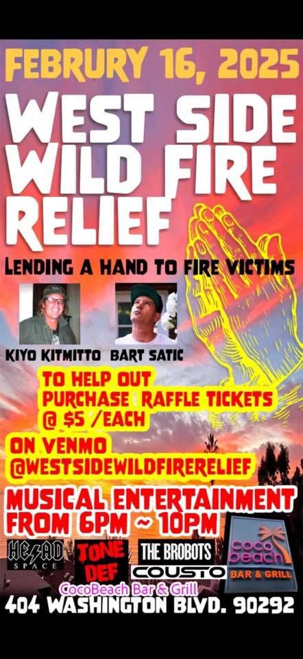 \u266b West Side Wild Fire Relief Concert \u266b Venice Beach