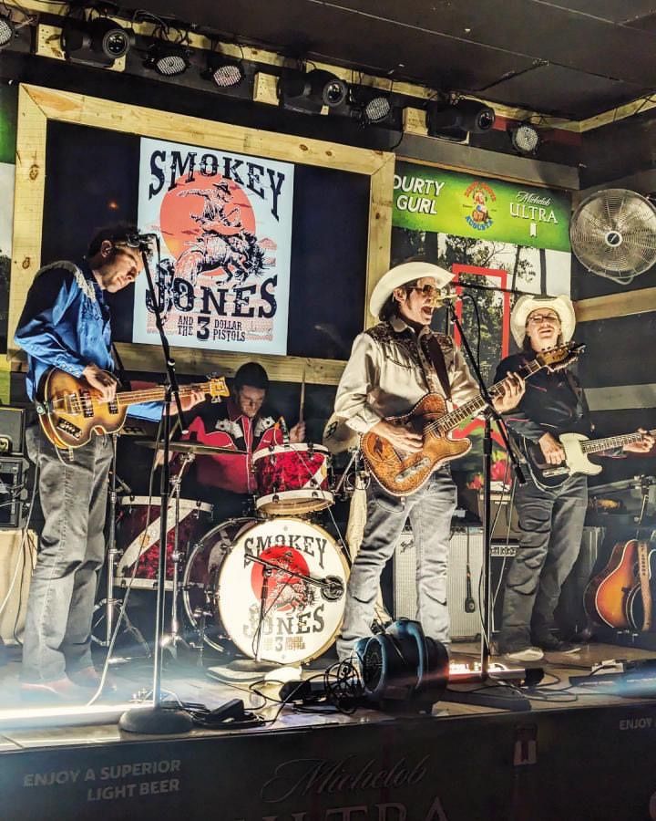 Smokey Jones and The 3 Dollar Pistols - weekend at Dirty Boots!