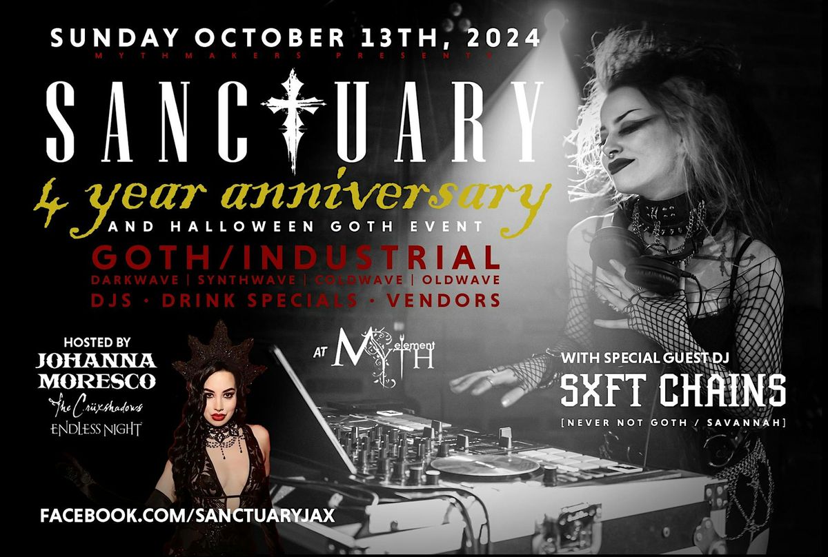 Sanctuary Goth Night 4 Year Anniversary and Halloween Event | 10.13.24