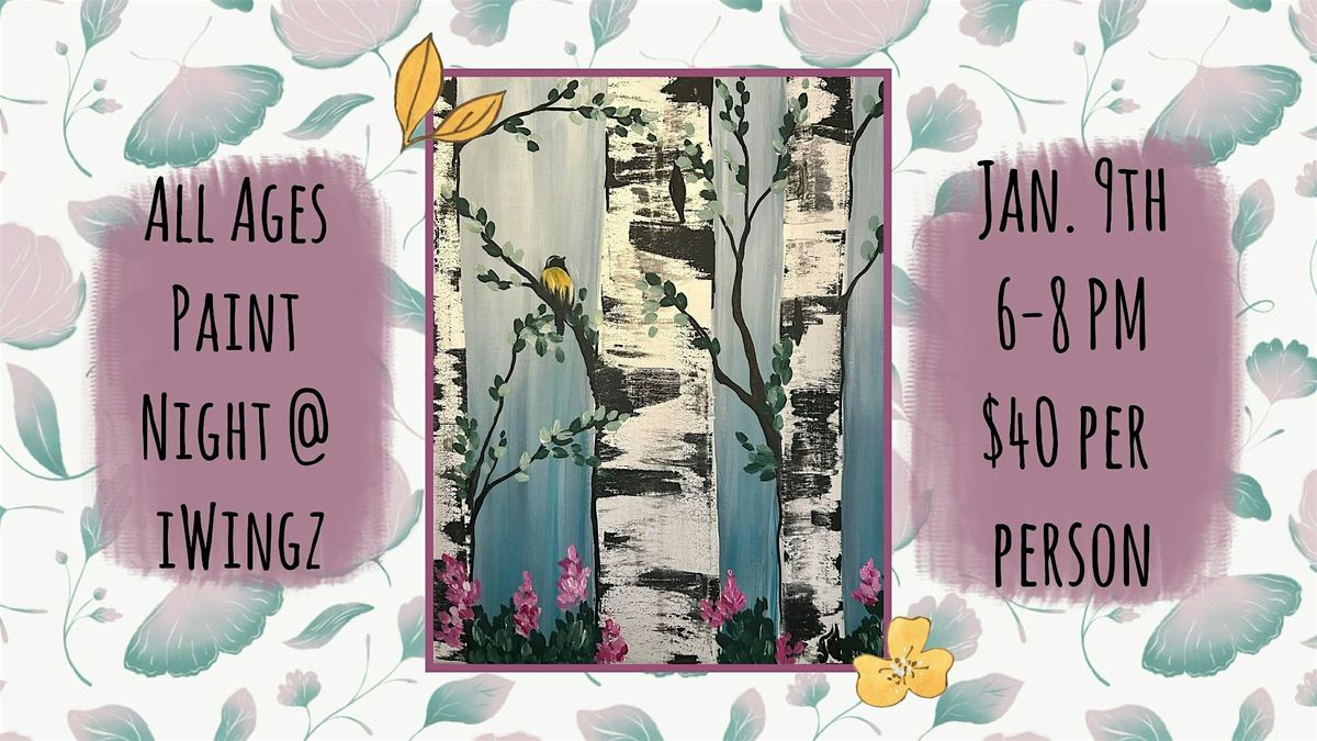 All Ages Paint Night at iWingz in Salem