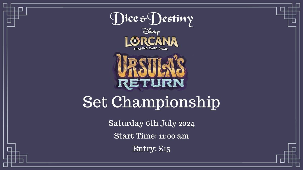 Disney Lorcana - Ursula's Return Set Championship
