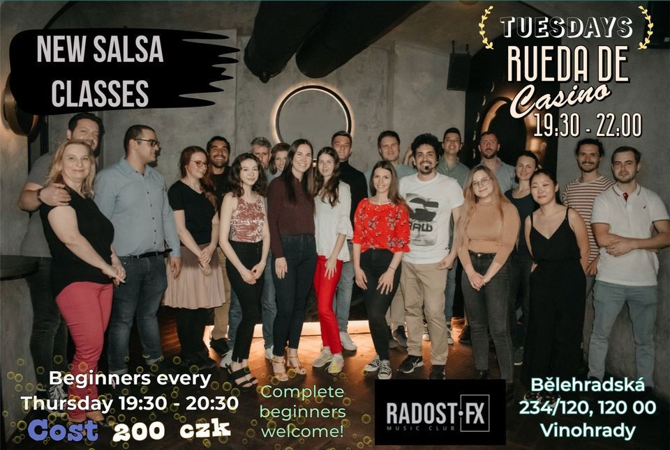 Salsa Rueda beginners at Radost FX