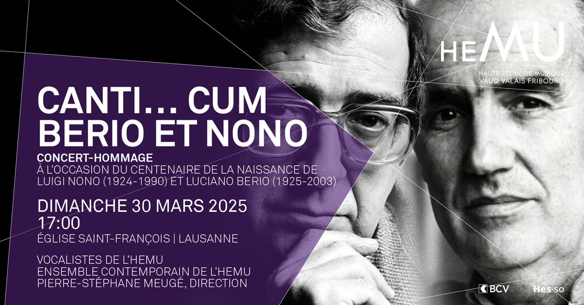 Canti\u2026 cum Berio et Nono