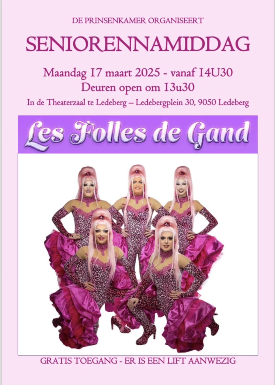 SeniorenNamiddag met Les Folles de Gand