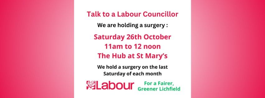 Lichfield Labour Councillors Surgery