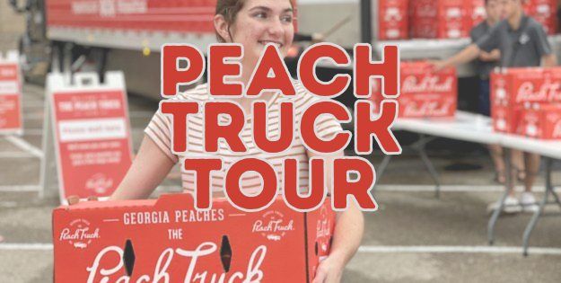 Peach Truck Tour Stop at Laurel Park Place
