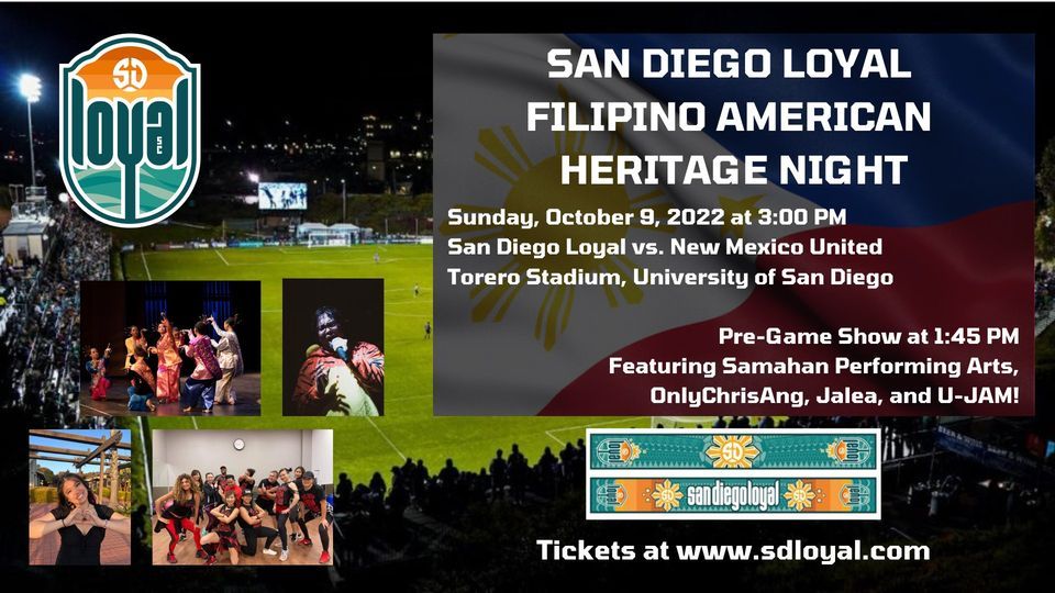 San Diego Loyal Filipino American Heritage Night Pre-Game Show