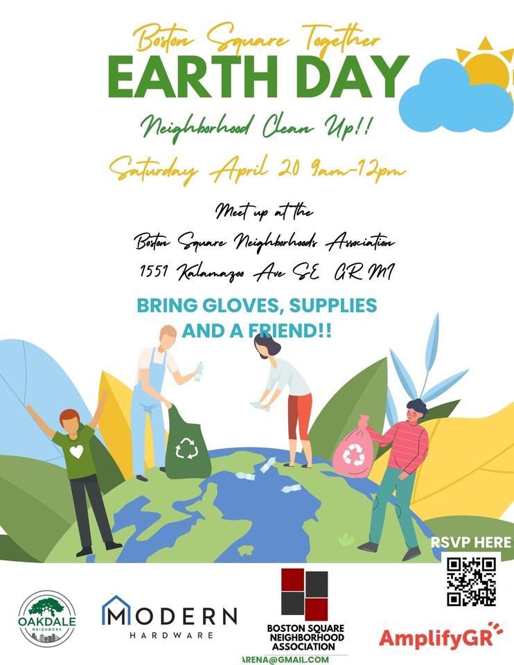Boston Square Together Earth Day Community Clean Up!! 