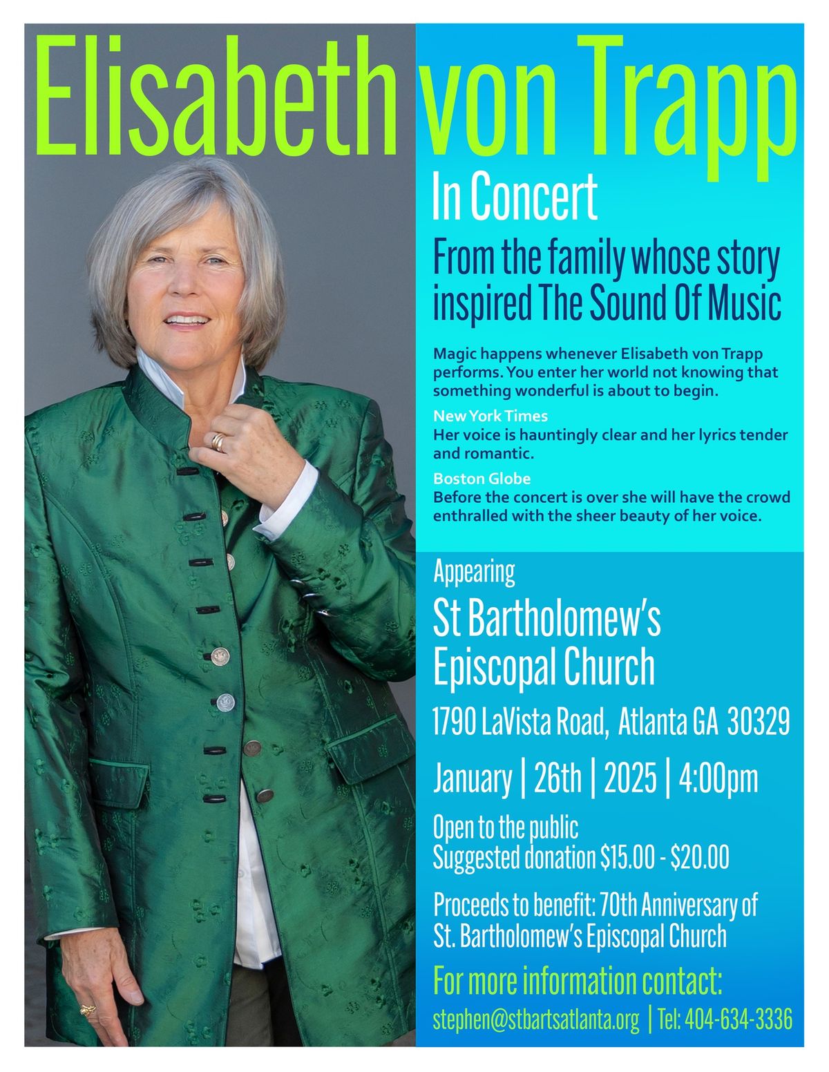 Elisabeth von Trapp in concert