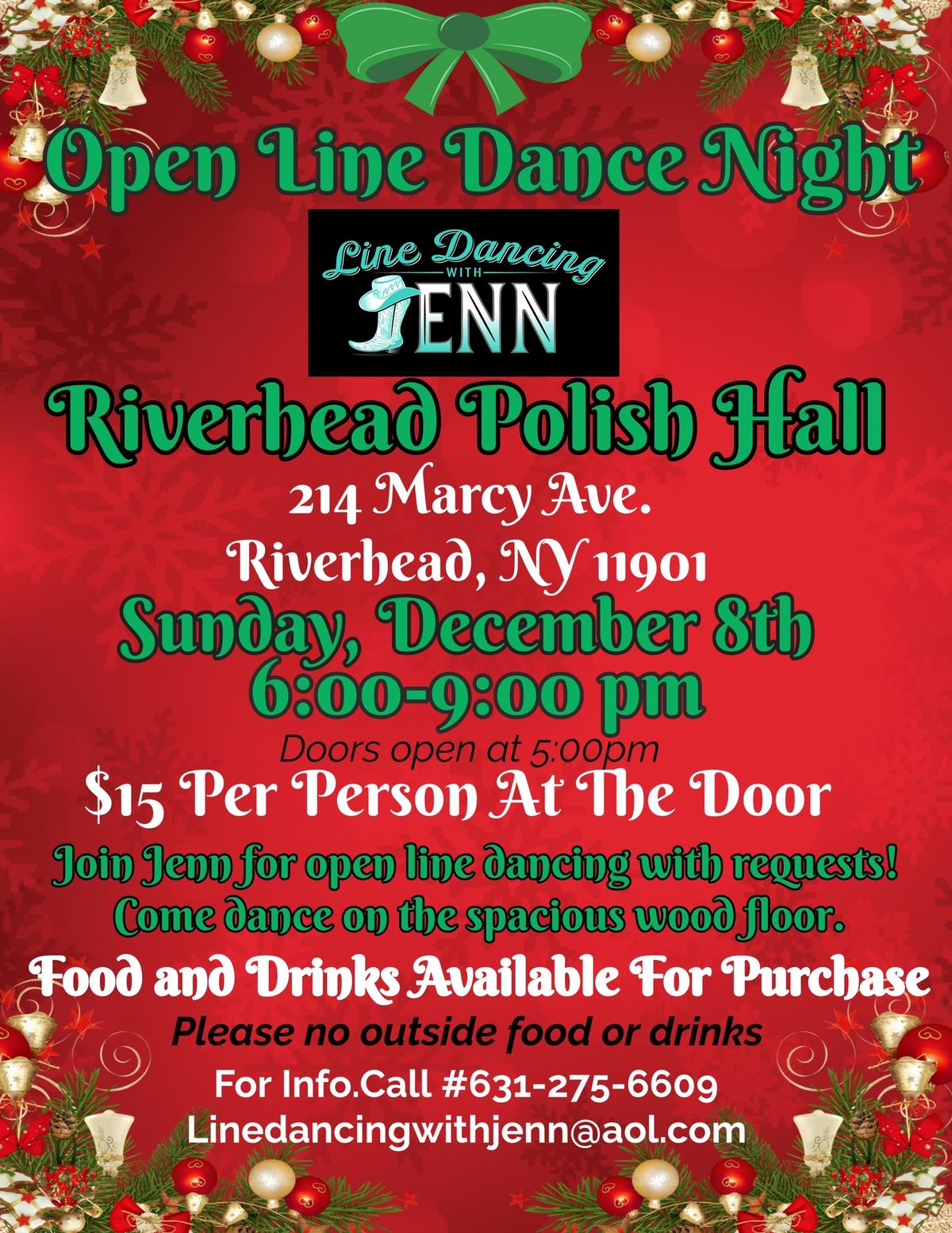 Open Line Dance Night with Line Dancing with Jenn 