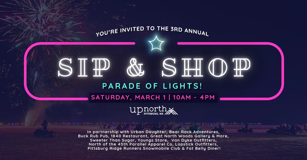 3rd Annual - Sip & Shop, Pittsburg Parade of Lights!