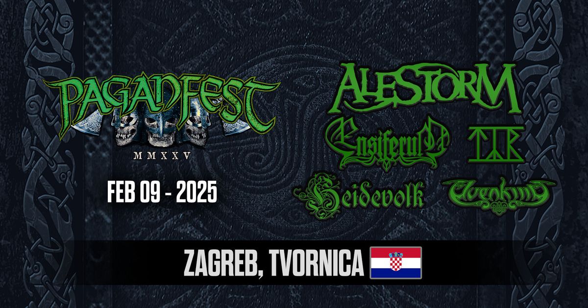 Paganfest MMXXV Zagreb - Alestorm, Ensiferum, T\u00fdr, Heidevolk, Elvenking