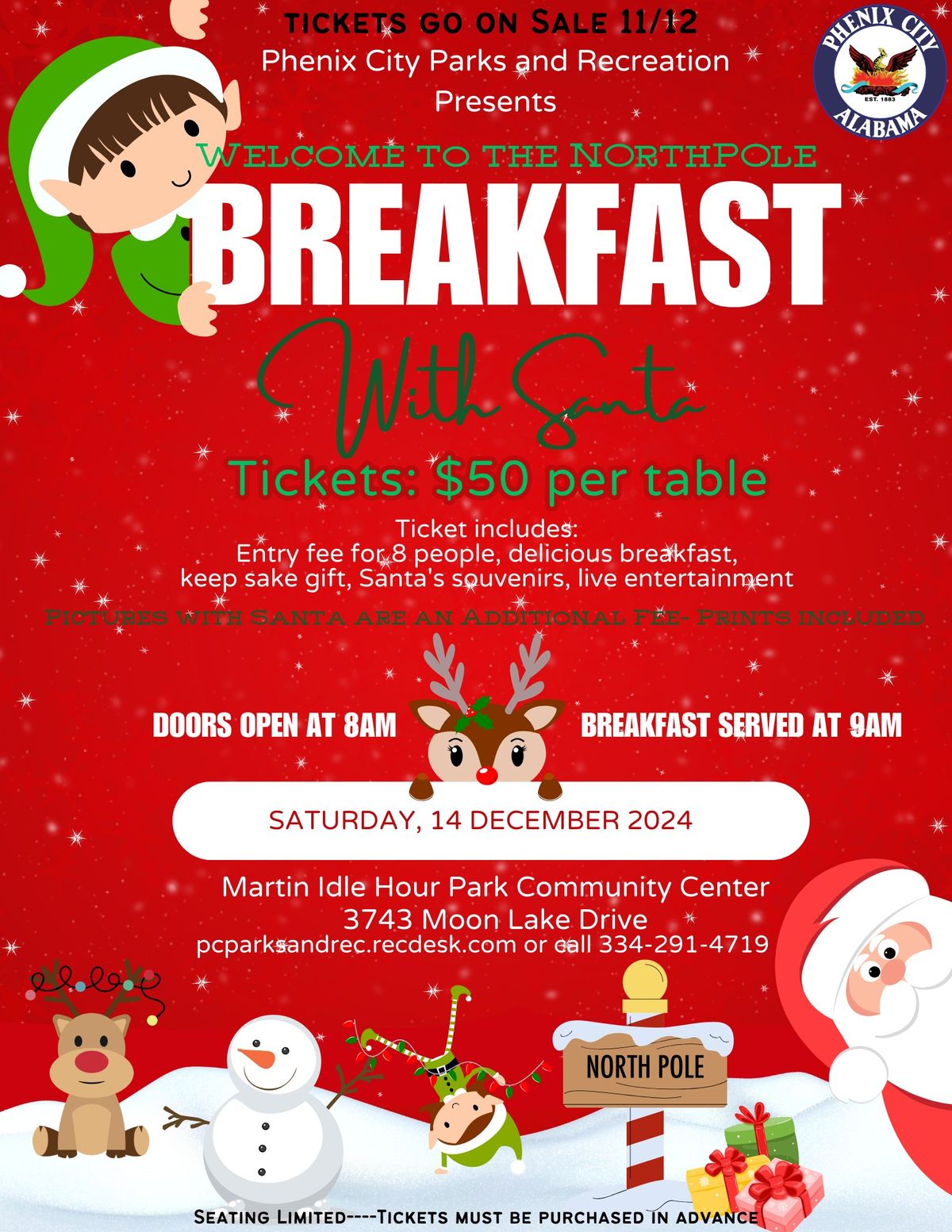 Breakfast With Santa - Phenix City Parks and Rec