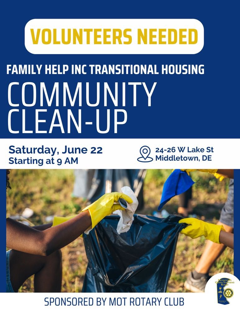 Family Help Inc. Community Clean Up Day 