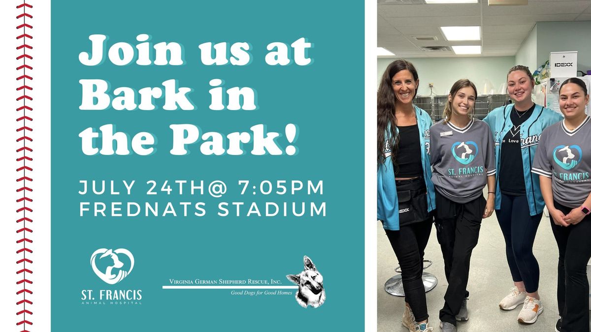 Bark in the Park presented by St. Francis Animal Hospital