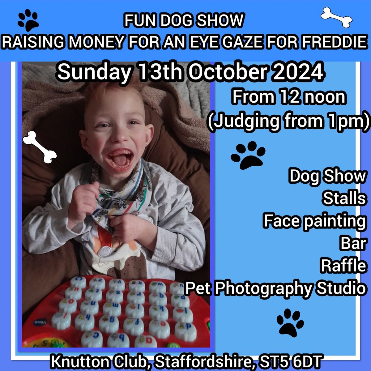 FUN DOG SHOW FOR FREDDIE