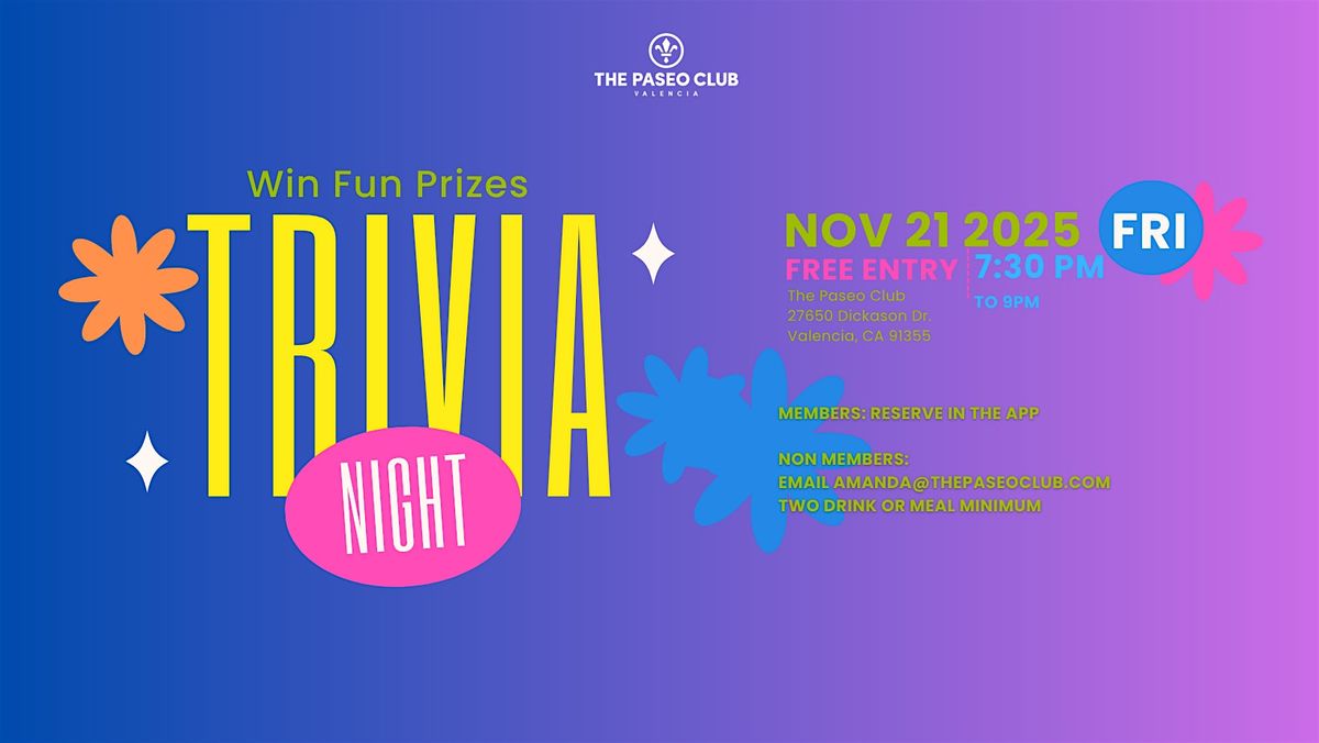 Trivia Night - FREE