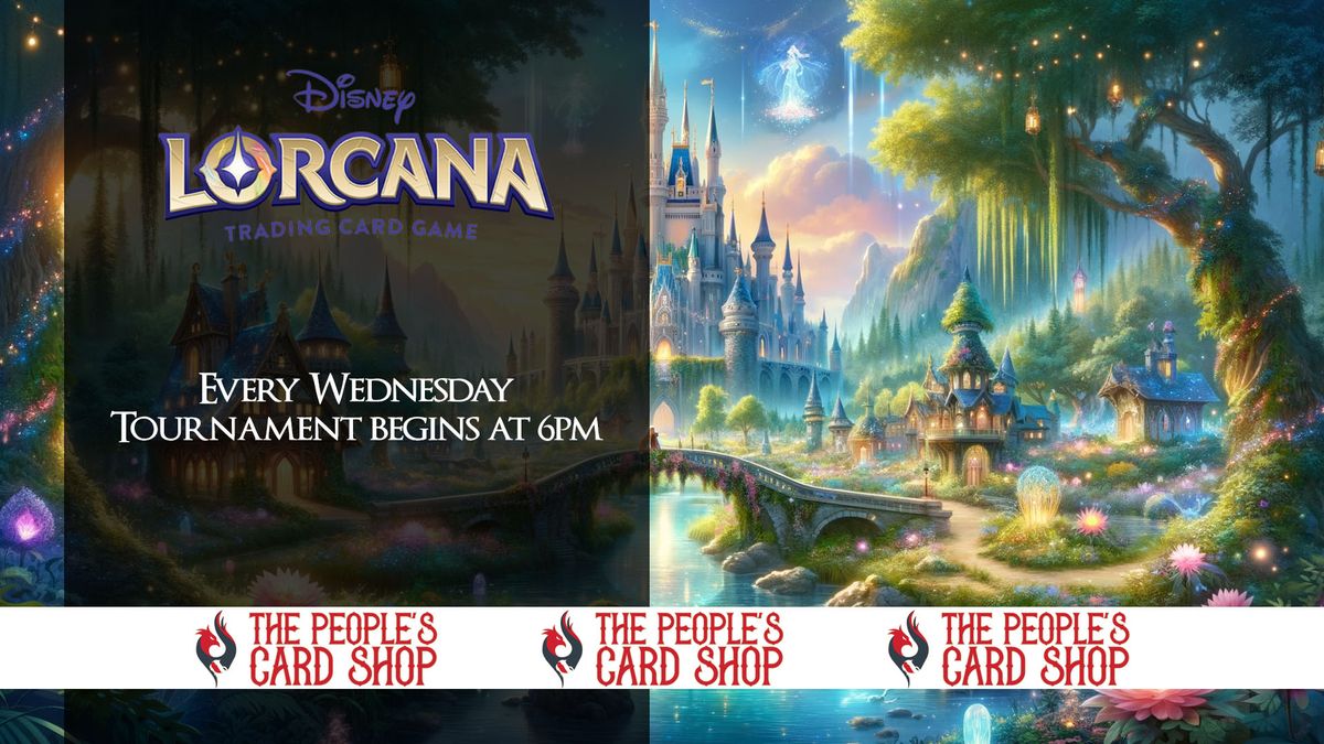 Wednesday Disney Lorcana Tournament at The People's Card Shop