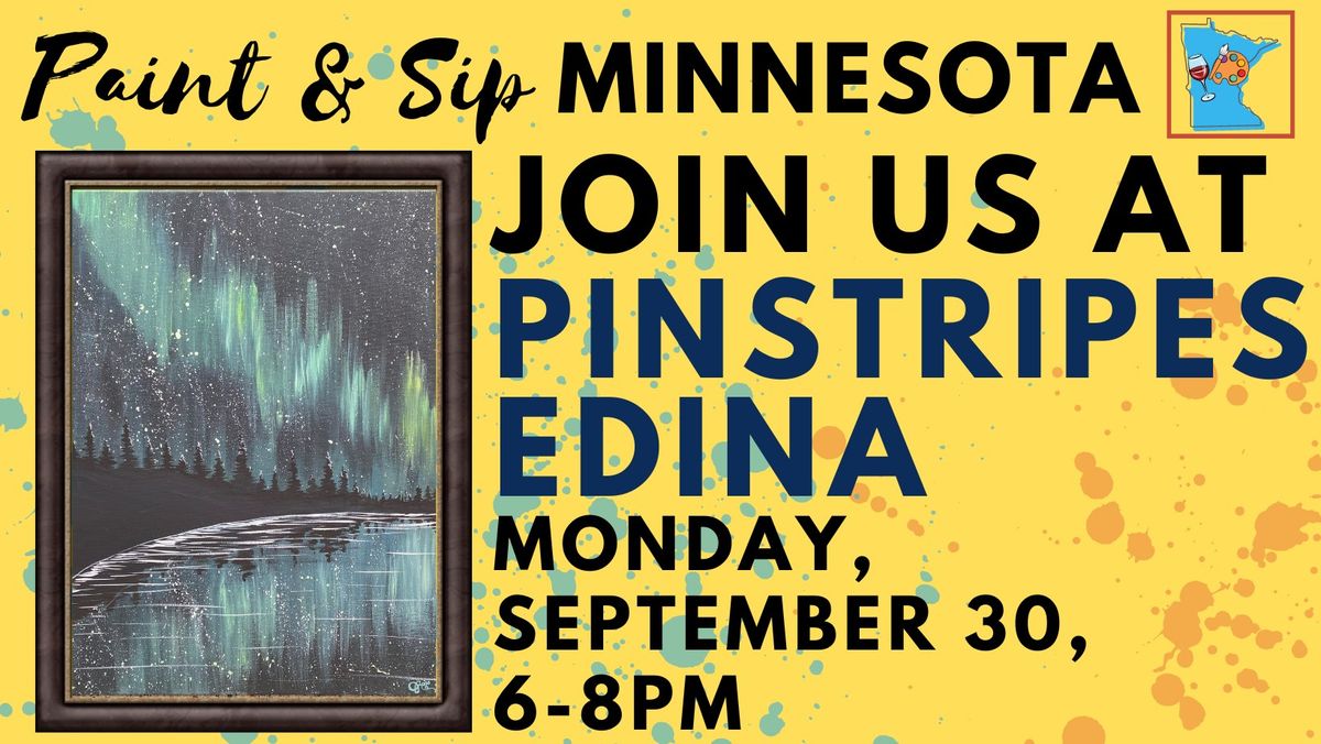 September 30 Paint & Sip at Pinstripes - NEW VENUE