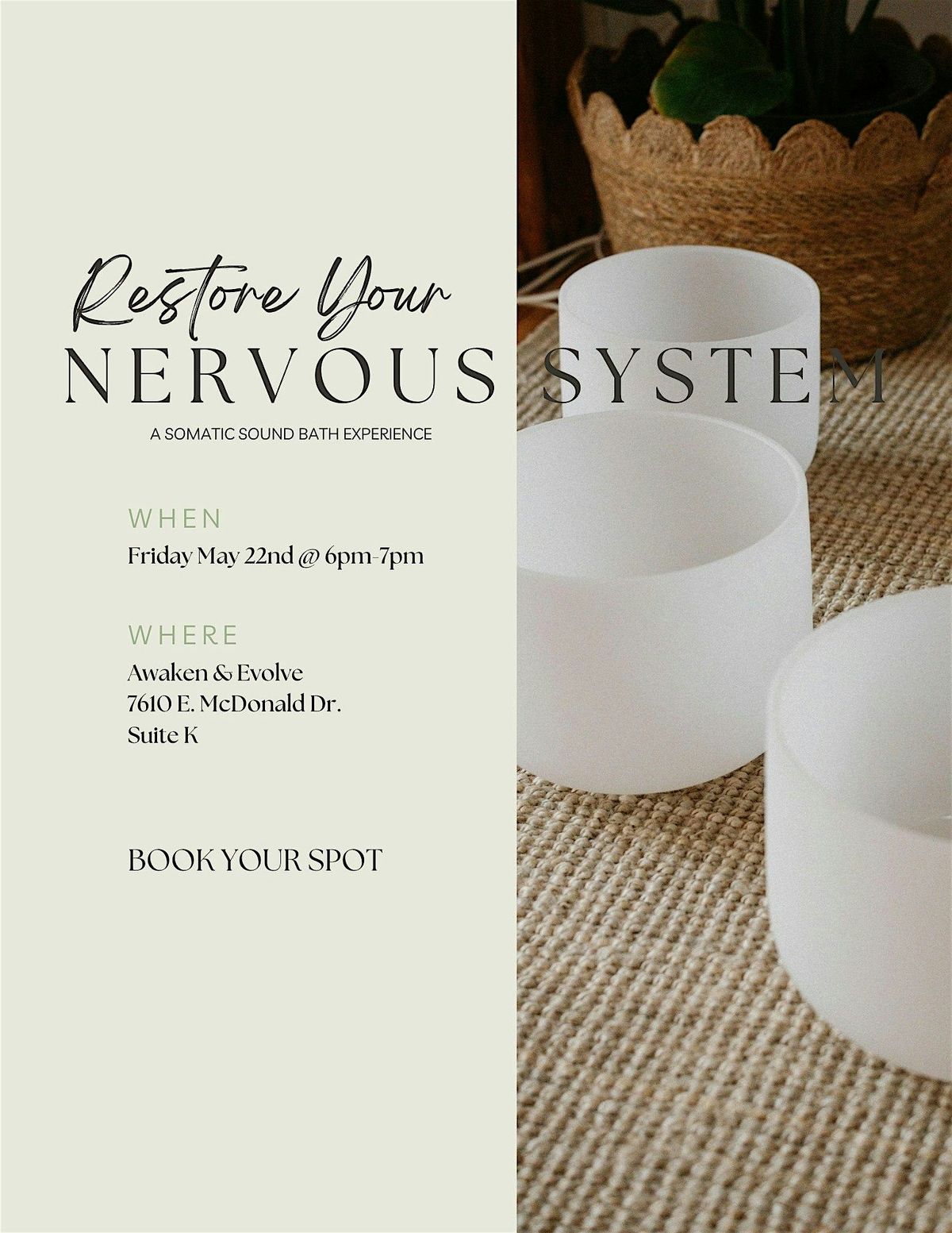 Nervous System Regulation: Sound Bath & Guided Body Scan