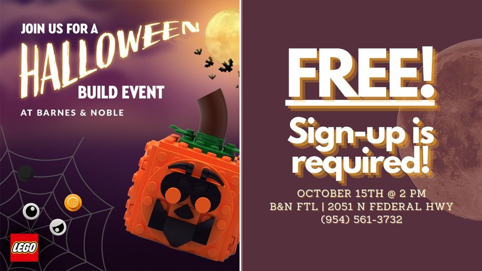 Build a LEGO Jack-O-Lantern with Us!