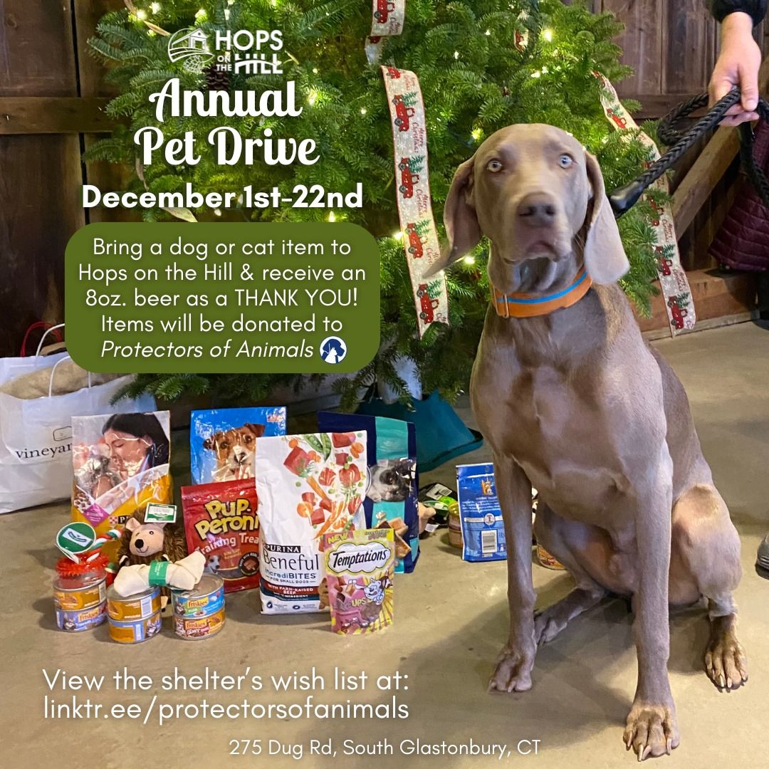 Annual Pet Item Drive at Hops on the Hill