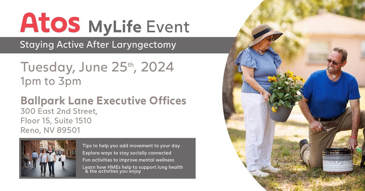 MyLife Event: Staying Active After Laryngectomy - RENO, NV