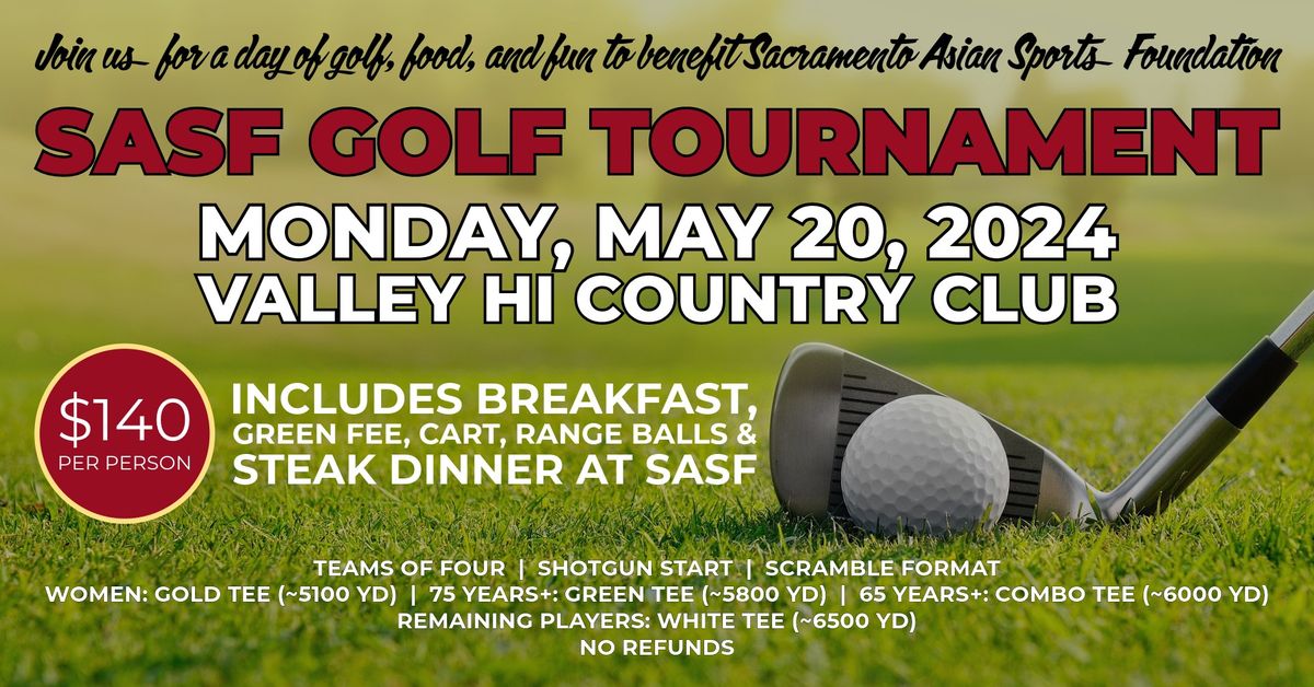Sold out! 2024 SASF Golf Tournament