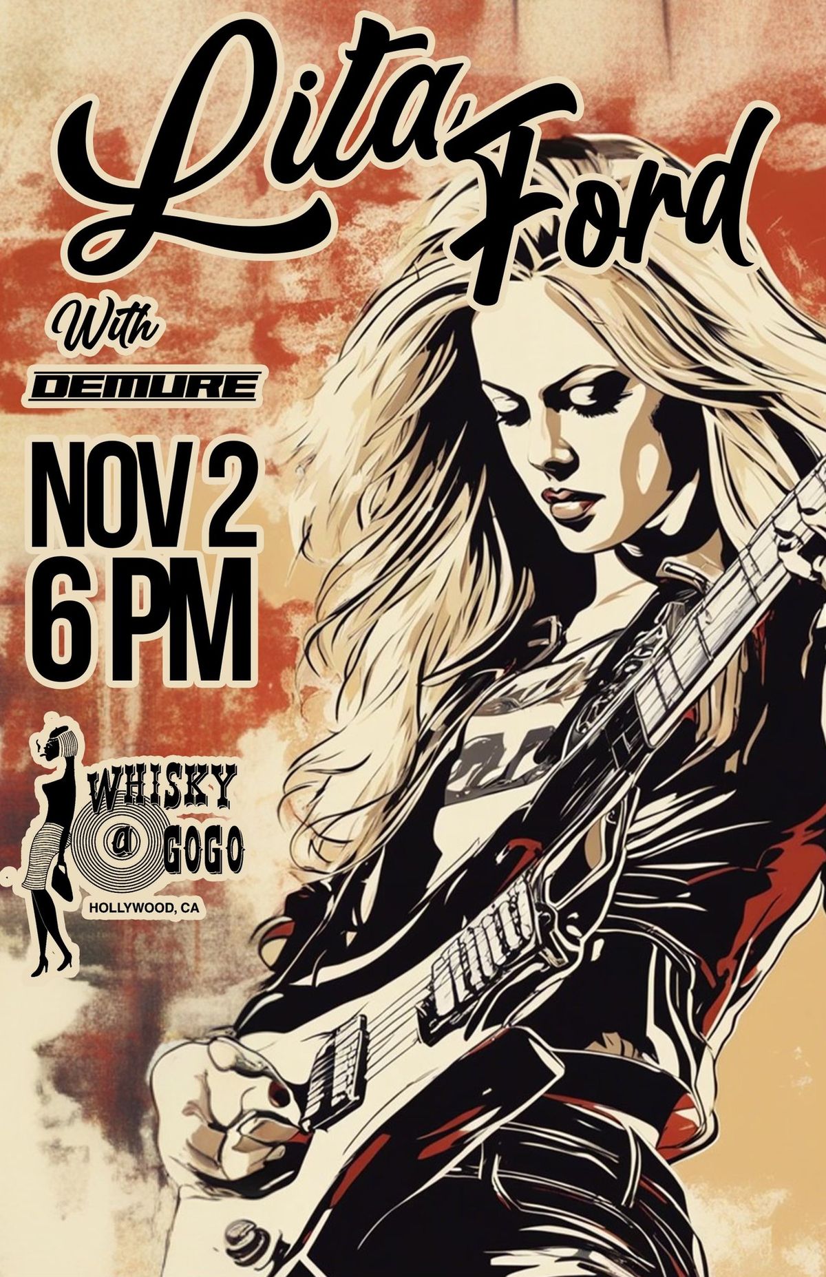 Demure opening for Lita Ford at The Whiskey A Go Go