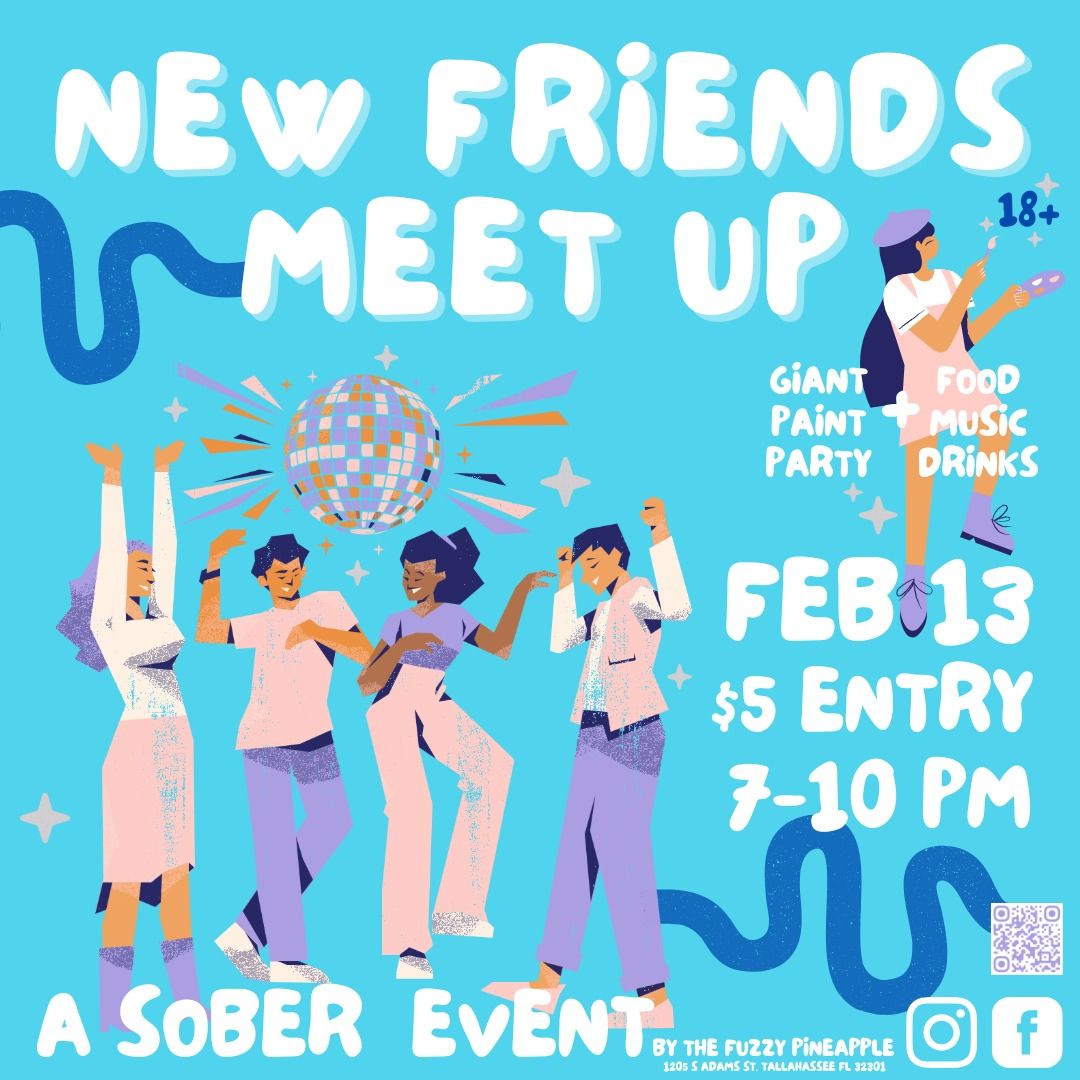 New Friends Meet Up Paint Party Galentine's Day