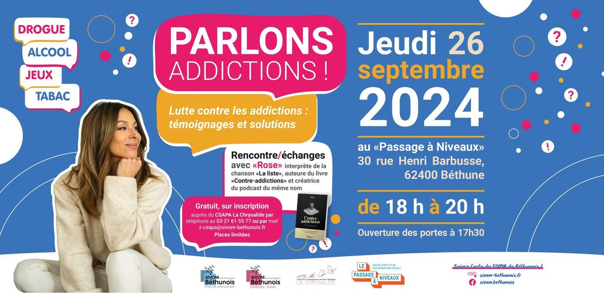 Parlons Addictions - SIVOM de la Communaut\u00e9 du B\u00e9thunois