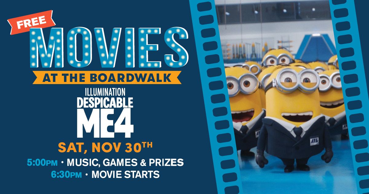 Free Movies at the Boardwalk: Despicable Me 4