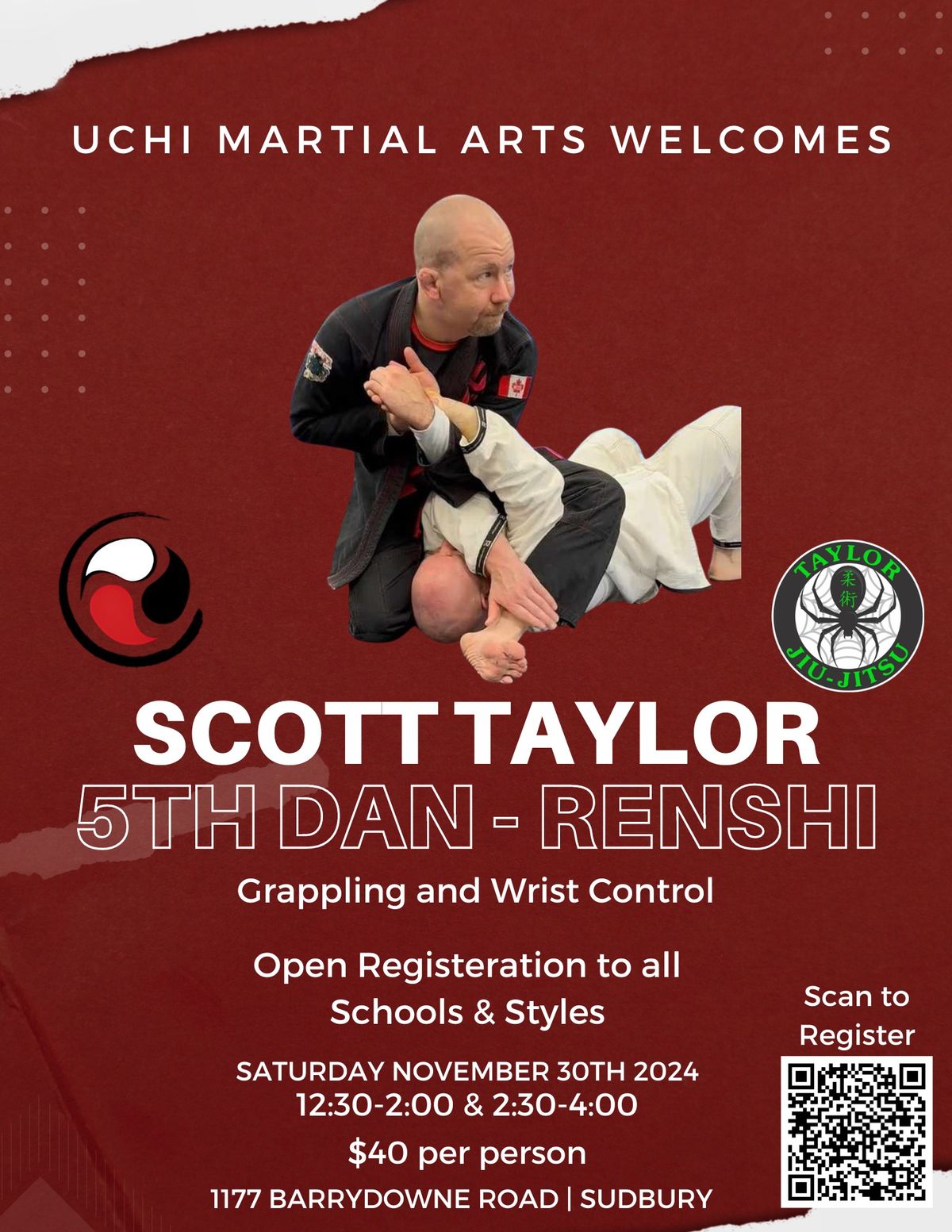 Kumo Jiu-Jitsu Seminar with Renshi Scott Taylor