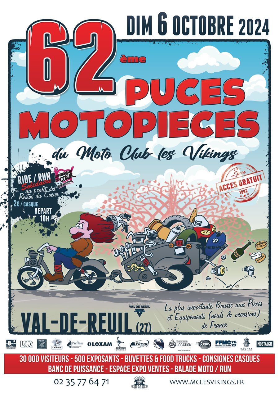 62\u00e8me Puces Moto des Vikings - Val de Reuil (Officiel)