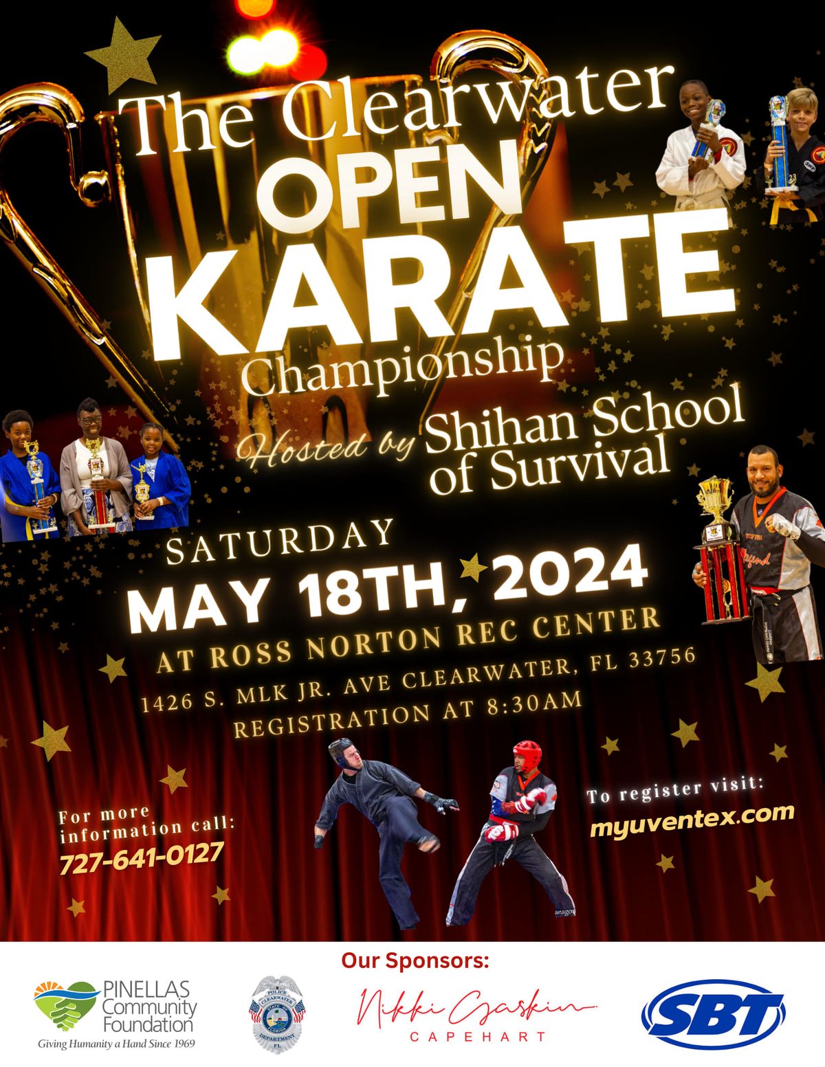 "THE CLEARWATER OPEN KARATE CHAMPIOMSHIPS" 2024" 