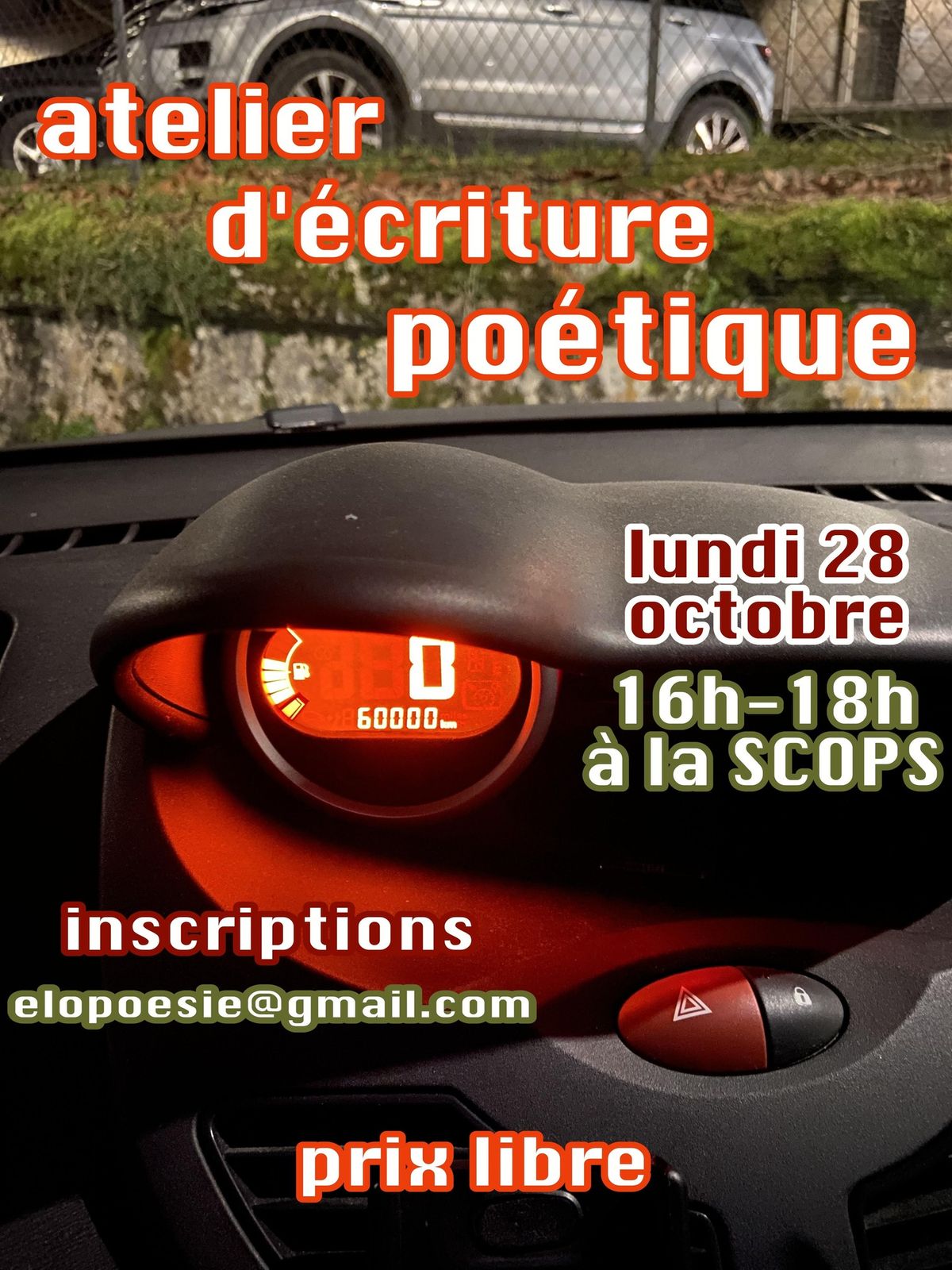 Atelier d'\u00e9criture po\u00e9tique \ud83d\udd8a\ufe0f