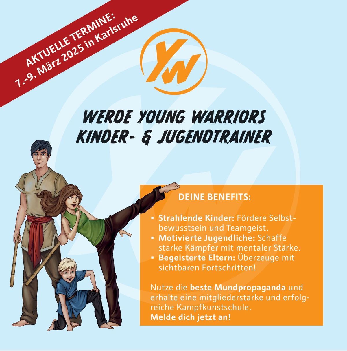 Ausbildung zum Young Warriors Kinder- und Jugendtrainer