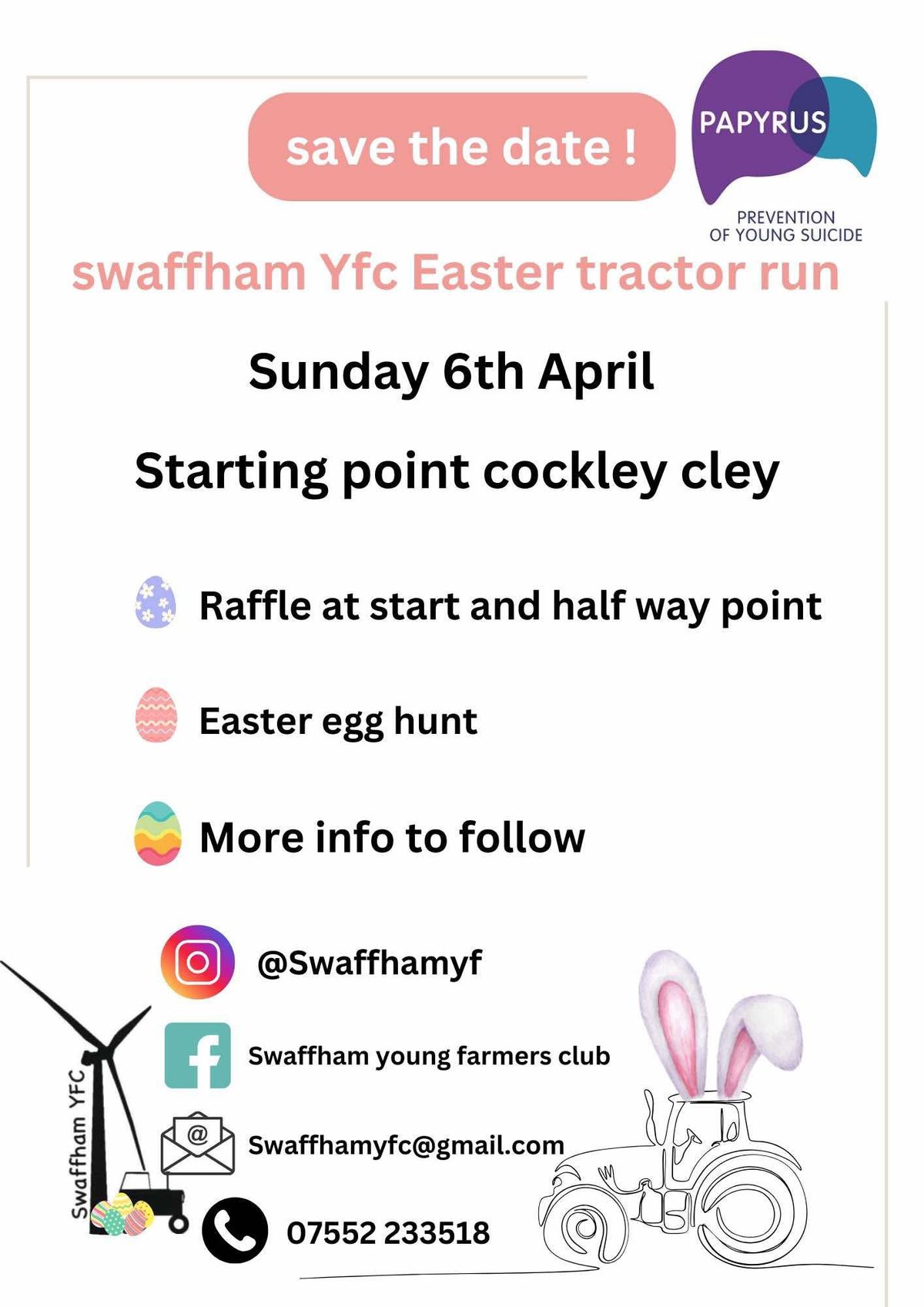 Swaffham young farmers Easter Tractor Run \ud83d\udc23\ud83d\ude9c