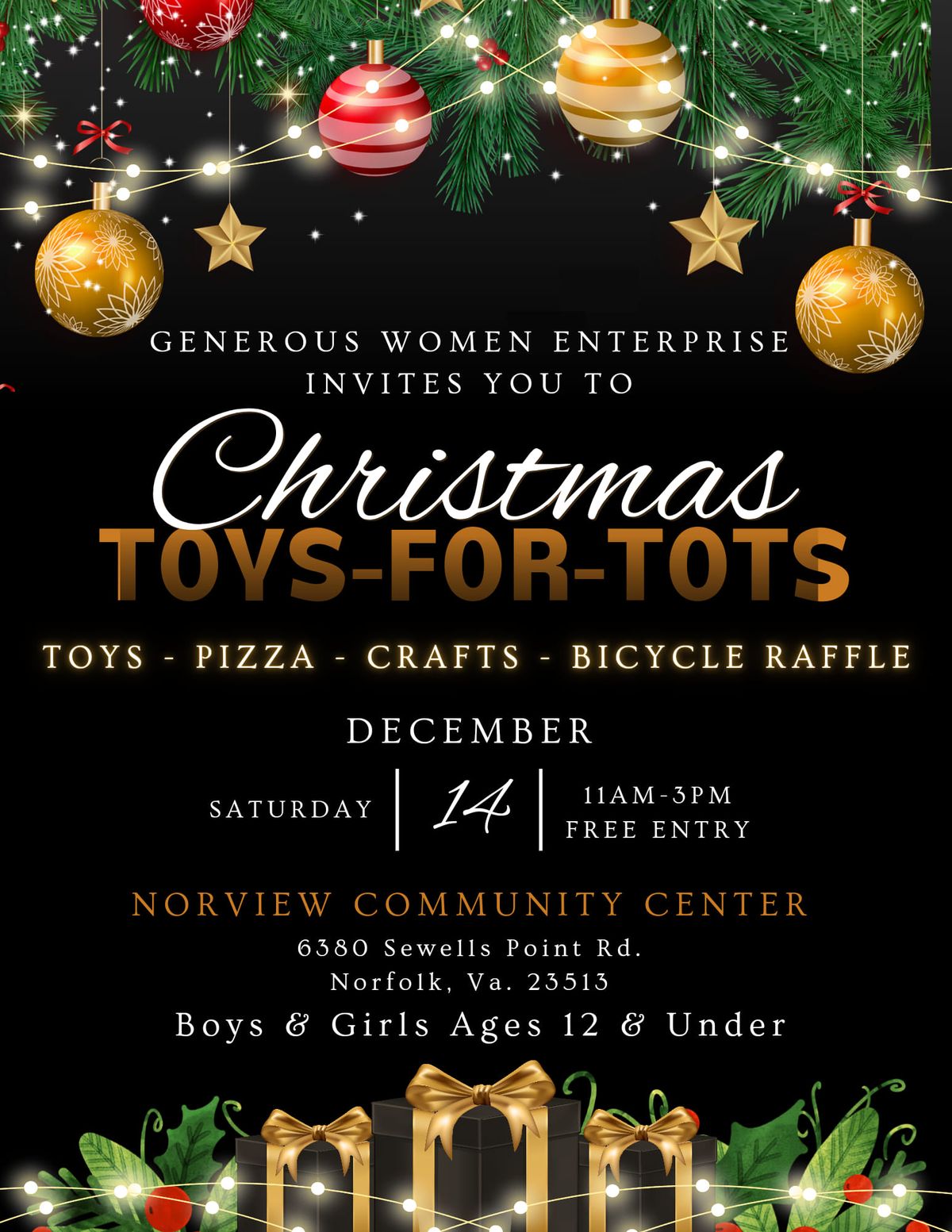 Generous Women Enterprise's Holiday Toy Drive