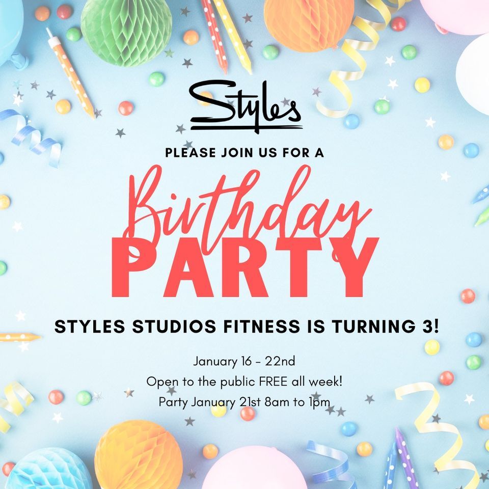 Styles Studios 3rd Birthday Party Week!