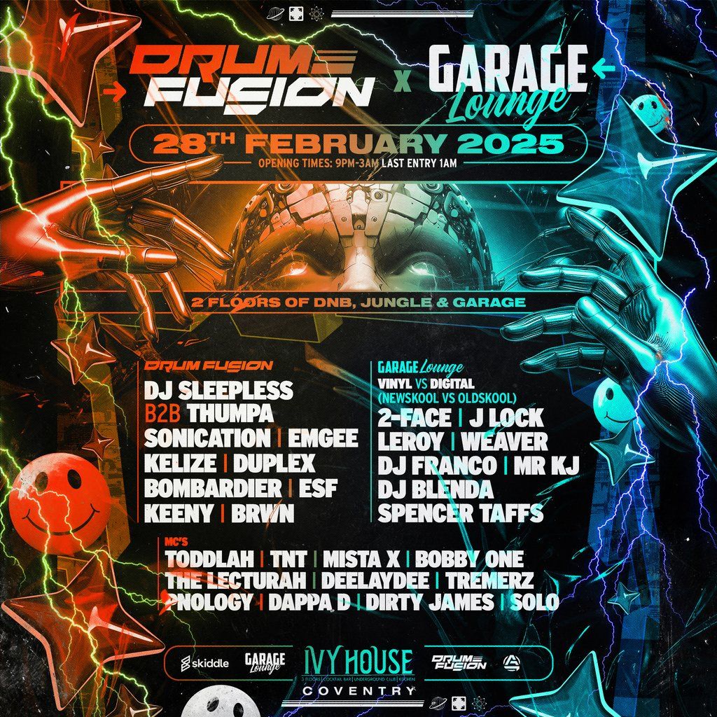 Drum Fusion X Garage Lounge - DNB \/ Jungle \/ Garage Rave