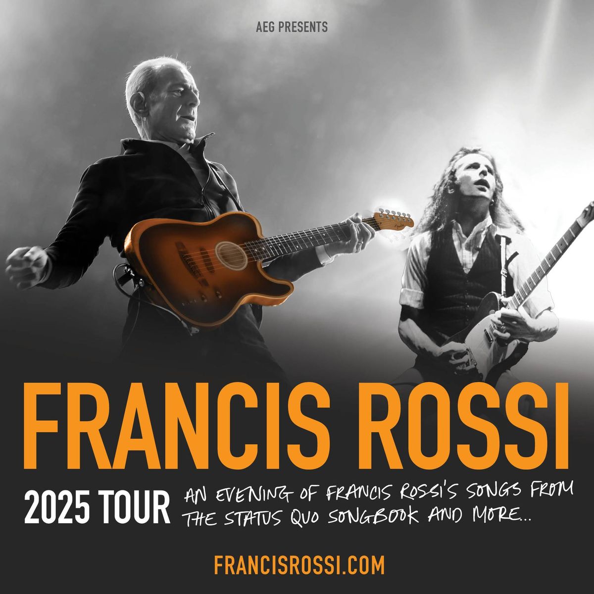 An Evening of Francis Rossi\u2019s Songs from the Status Quo Songbook and More\u2026