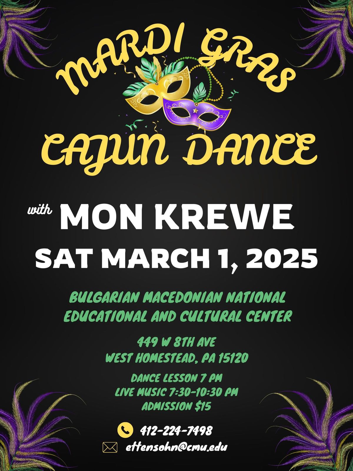 MARDI GRAS CAJUN DANCE with MON KREWE