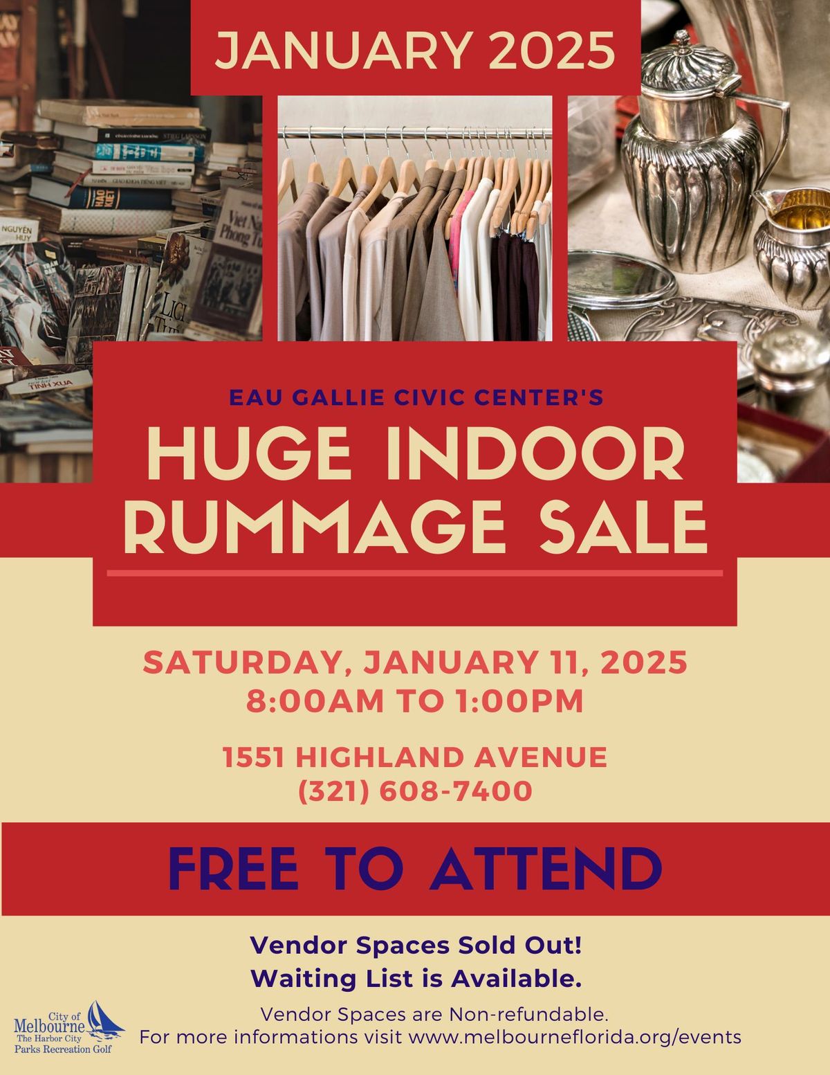 Huge Indoor Rummage Sale