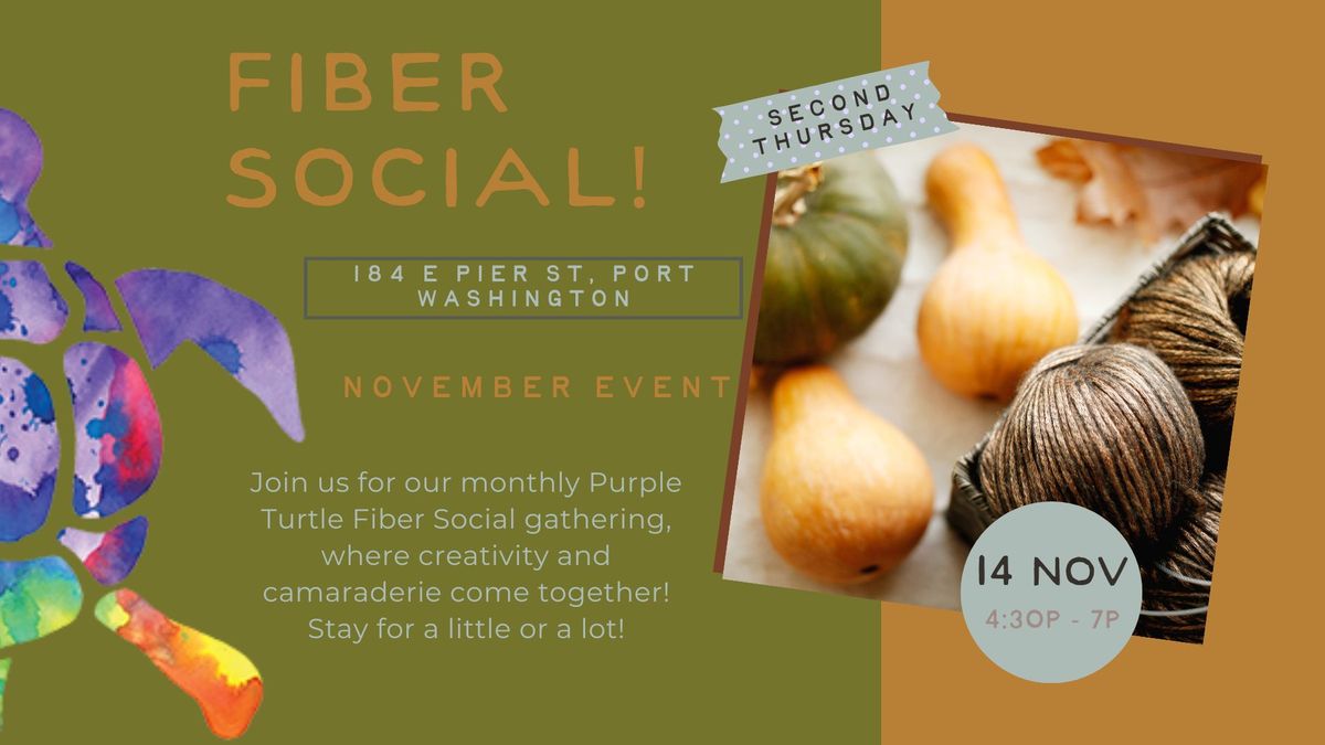 Monthly Fiber Social (Stitch & B!tch)