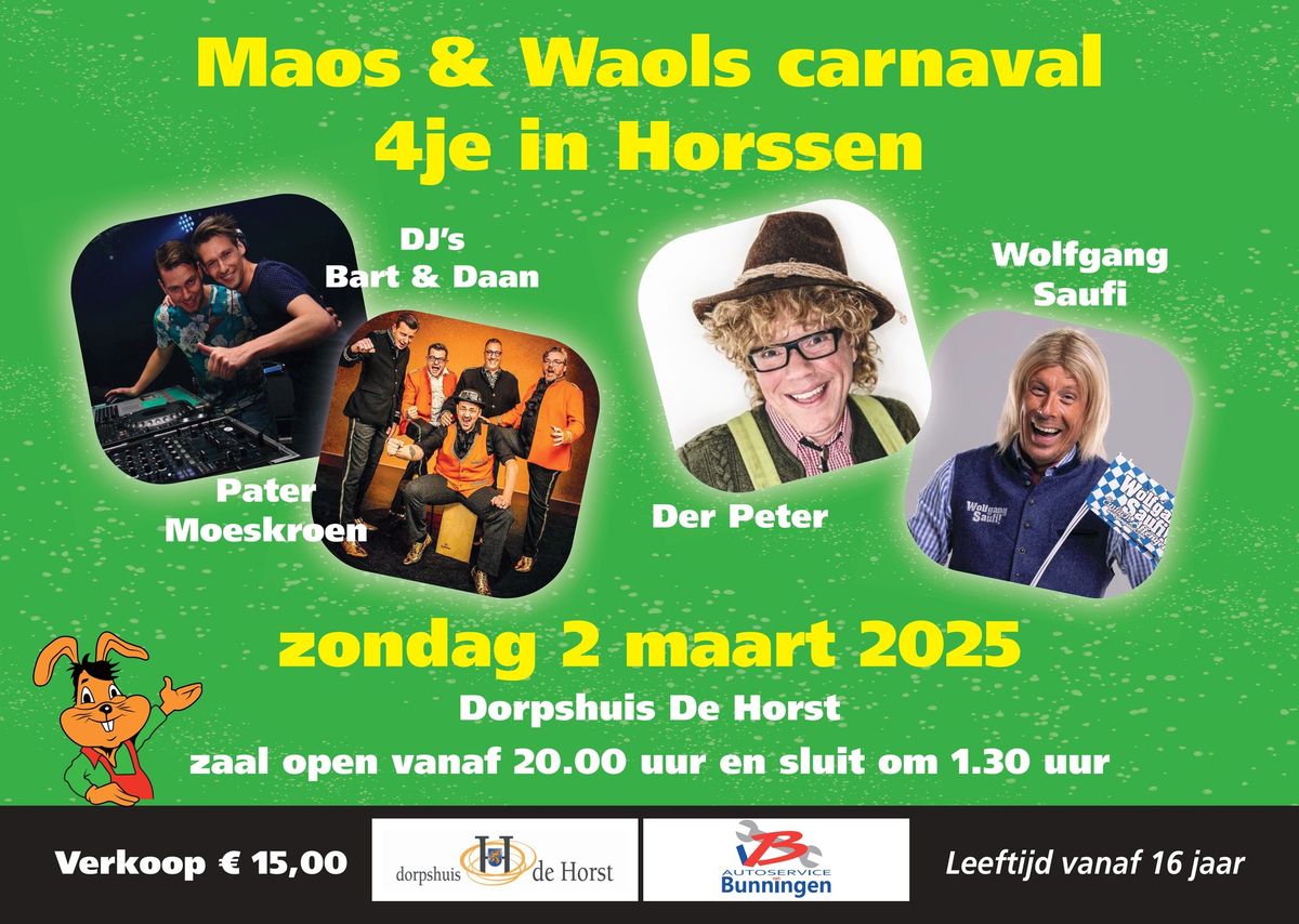  Moas & Waols Carnaval 4je in Horssen