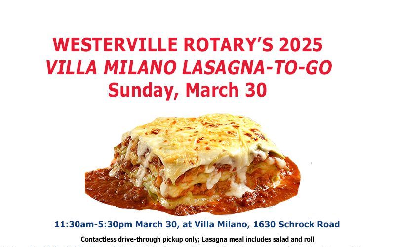 2025 Lasagna-to-Go at Villa Milano