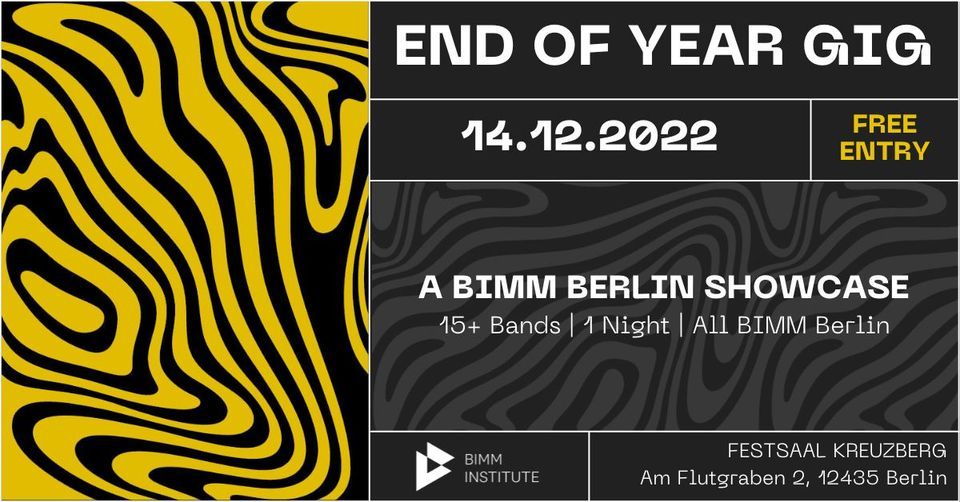 BIMM Berlin Live: End of Year Gig 2022