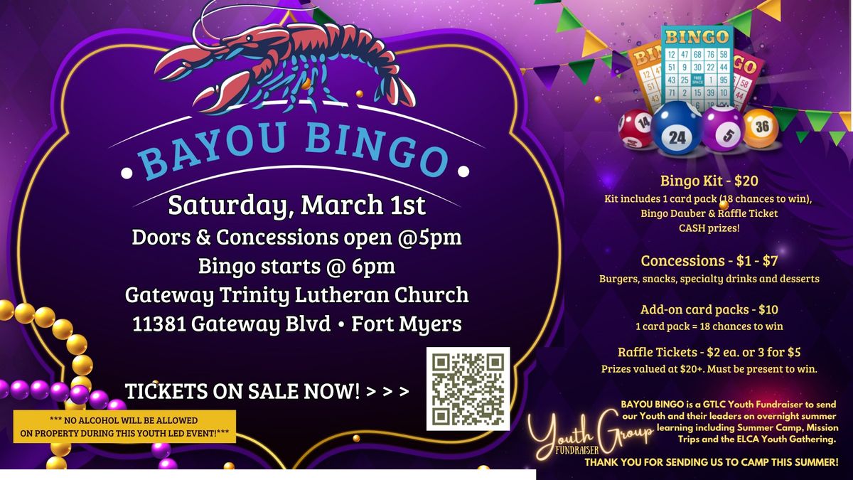 Bayou Bingo Night!