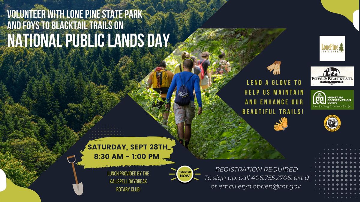 Tune Up Our Trails on National Public Lands Day!